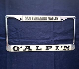 Vintagesan Fernando Valley Galpin Ford Dealership License Plate Frame California