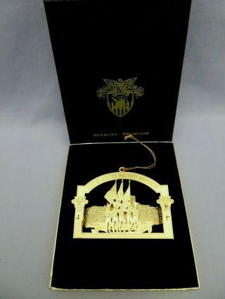 24k Gold Finish 3d West Point United States Military Academy Christmas Ornament