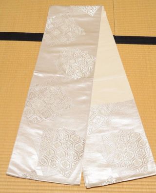Silk Fukuro Obi 418cm Belt For Kimono Women Japanese Vintage Sash /534