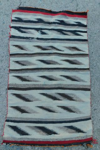 Vintage Navajo Native American Indian Rug Blanket Fragment Tapestry Textile