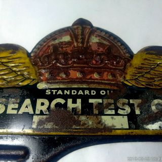 Vintage License Topper Standard Oil Research Test Car Wings and Crown 2