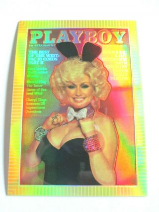 1995 Playboy Chromium Refractor Card R56 (dolly Parton)