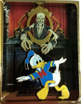 Disney Pin Haunted Mansion Master Gracey & Donald Duck Storybook Jumbo - Le 750