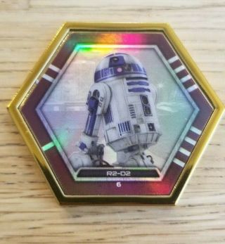 Star Wars Topps Galactic Connexions Ultra Rare Gold Foil R2 - D2 Cond