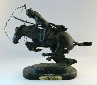 Frederic Remington " Cheyenne " Bronze Statue