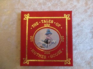 1977 Kurt Adler The Tales Of Mother Goose Miniature Book Christmas Tree Ornament