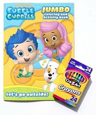 Bubble Guppies Jumbo Coloring And Activity Book With Cra - Z - Art Crayons
