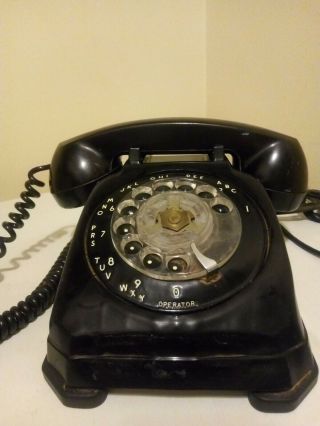 Vintage Stromberg Carlson Black Bakelite Rotary Dial Telephone Phone