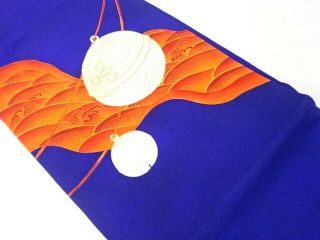 85100 Japanese Kimono / Vintage Nagoya Obi / Embroidery /shioze / Bell & Rough