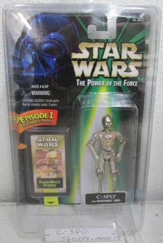Hasbro Kenner Star Wars Power Of The Force Freeze Frame C - 3po & Removable Arm