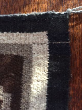 Vintage Small Hand Woven Navajo Wool Rug Wall Hanging Mat 6