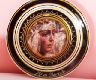 Vintage Our Lady Of Sorrows Collectible Plate Handpainted Nicely Detailed Spain