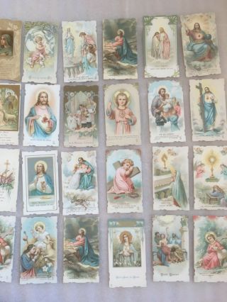 32X VINTAGE FRENCH RELIGIOUS CATHOLIC HOLY CARD MARIE JESUS ANGLE SAINT THERESE 3
