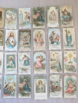 32X VINTAGE FRENCH RELIGIOUS CATHOLIC HOLY CARD MARIE JESUS ANGLE SAINT THERESE 4