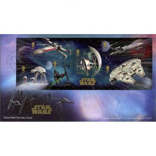 Star Wars Ships Uk First Day Cover Postage Stamp Set