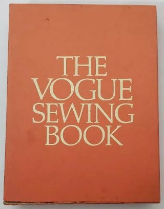 Vintage 1970 Hardcover The Vogue Sewing Book W/slipcover 2nd Edition Ships