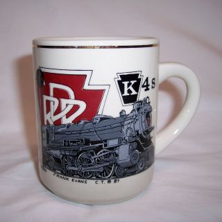 Pennsylvania Railroad Coffee Mug With K4s Steam Locomotive