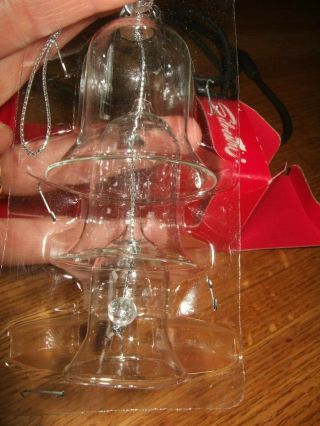 Silvestri 3 Tier Glass Bell Ornament Vintage taiwan hudsons 2