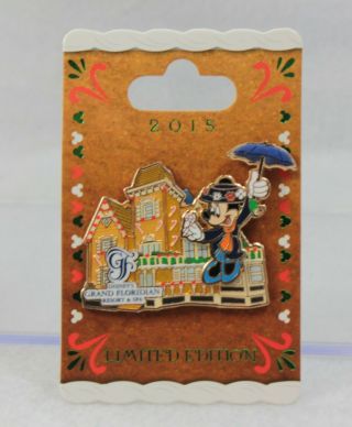 Disney Wdw Gingerbread House Le 3000 Pin Grand Floridian Minnie Mary Poppins