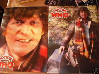 Doctor Who Set Of 2 Rare Vintage Posters Tom Baker