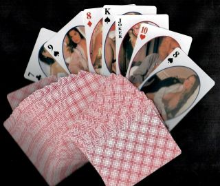 Red Light 1990s German Poker Playing Cards Set Adult Pin - Ups Girl Sexy Stockings