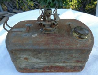 Antique Adams & Westlake Railroad Switch Lamp Kerosene Fuel Pot With Burner