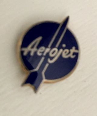 Vintage Aerojet Company Apollo Blue Enamel Pin