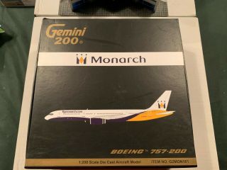 B757 - 200 Monarch G - Monk Gemini 1/200 Very Rare