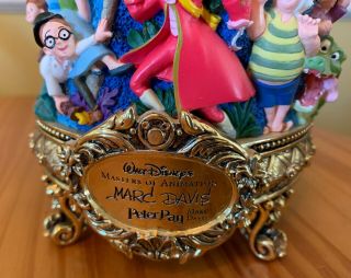 Walt Disney Master Of Animation Marc Davis Peter Pan Tinkerbell Snow Globe,  Rare 2