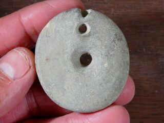 Unique Woodland - Mississippian Hardstone Bead,  Eastern Tennessee Area,  L - 2 In.