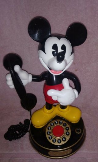 Vintage Mickey Mouse Talking Animated Telephone 90 