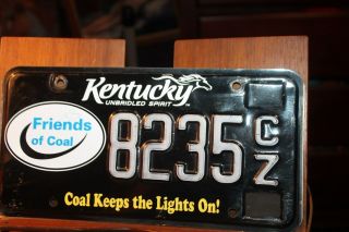 2014 Kentucky License Plate Friends Of Coal Keeps The Lights On 8235cz