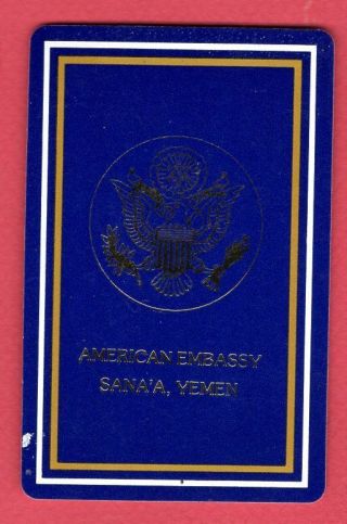 Single Swap Playing Cards American Embassy Sana 