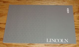 2017 Lincoln Full Line Sales Brochure 17 Mkz Mkc Mkx Mkt Continental