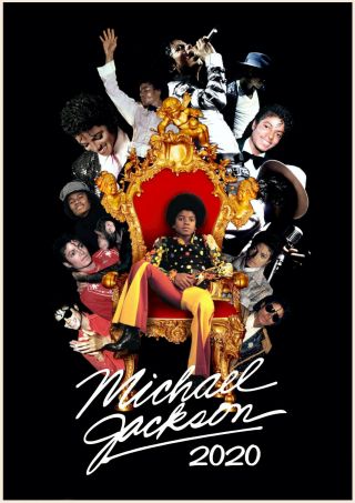 2020 Wall Calendar [12 Pages A4] Michael Jackson Vintage Music Poster M963