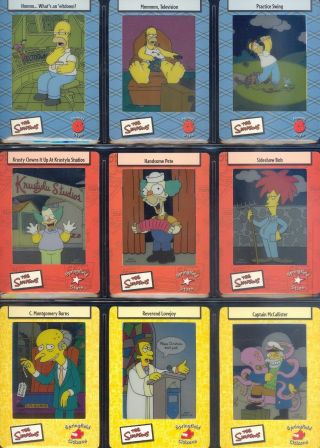The Simpsons Series 2 Filmcardz 2003 Artbox Complete Base Card Set Of 45 An