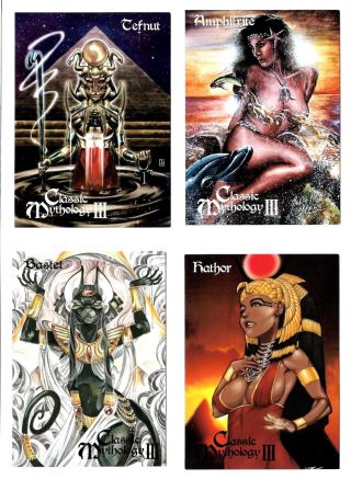 2018 Perna Studios Classic Mythology 3 Iii Goddesses 35 Card Mini - Master Set
