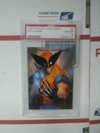 1993 Marvel Masterpieces Wolverine Psa 10 Gem