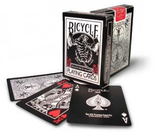 2 Decks Bicycle Black Tiger Red Pip Standard Poker Playing Cards Decks