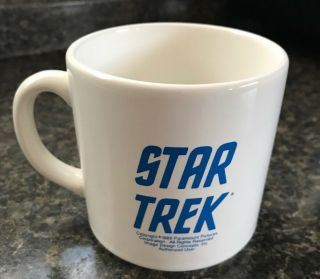 Vintage 1989 Star Trek Coffee Tea Cup Mug Collectible