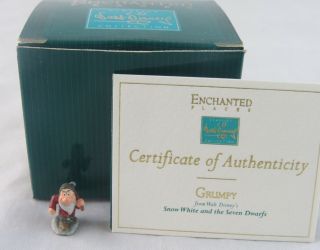 Wdcc Enchanted Places " Grumpy " Miniature From Disney 