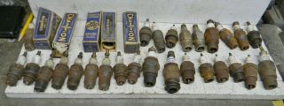 30 Vintage Antique Spark Plugs Old Engine &