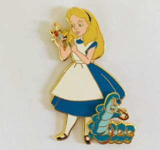 Disney Trading Pin - Alice In Wonderland,  White Rabbit & Caterpillar - Le 2500