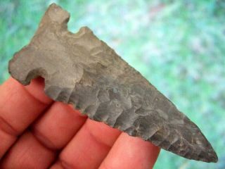 Fine 3 1/4 Inch Tennessee Big Sandy Point With Arrowheads Artifacts