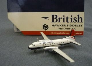 Gemini Jets - British Airways Hawker Siddeley Hs - 748 - 2a 1:400 Scale Model