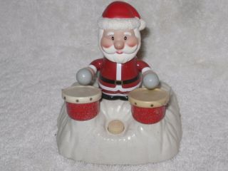 Santa Animated Playing Drums With Christmas Songs From Chain Fong