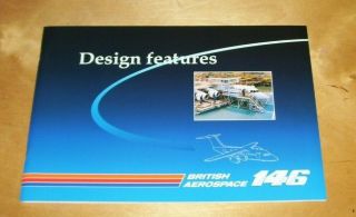 British Aerospace 146 Airliner Design Features Brochure May 1991 Ts 1956