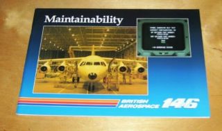 British Aerospace 146 Airliner Maintainability Brochure Oct 1991 Csd043