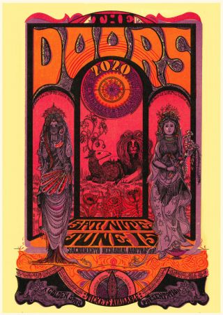 2020 Wall Calendar [12 Page A4] The Doors Psychedelic Rock Music Poster M1174
