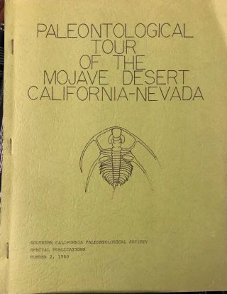 Paleontological Tour Og The Mojave Desert California Nevada 1980